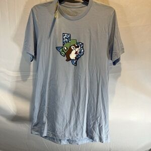 NWT Bucees‎ Shirt Adult Size Medium Bluebonnets Texas Blue Picture Perfect Med